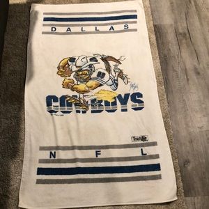 Vintage 80s Dallas Cowboys Bath Beach Towel